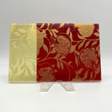 Pomegranate 7x11" Fused Glass Cheese Plate