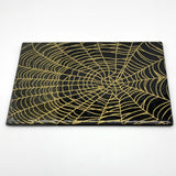 Mystical Spider Web 7x11" Fused Glass Cheese Plate