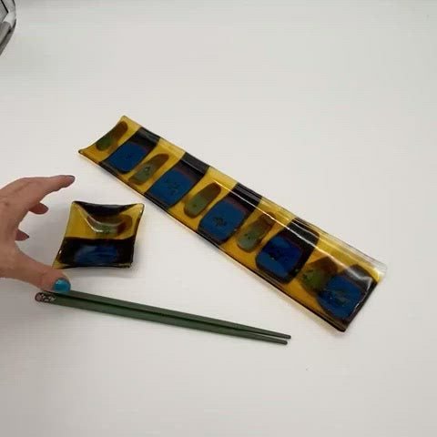 Sushi Platter - One of a Kind, Amber-Steel-Red