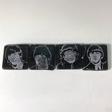 Beatles  Fused Glass 1.75" Magnet 4-pack