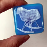 Mod Rocker Fused Glass Magnet