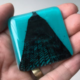 Chicago Hancock Fused Glass 1.75" Magnet