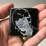 John Lennon Fused Glass 1.75" Magnet