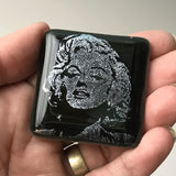 Marilyn Monroe Fused Glass 1.75" Magnet