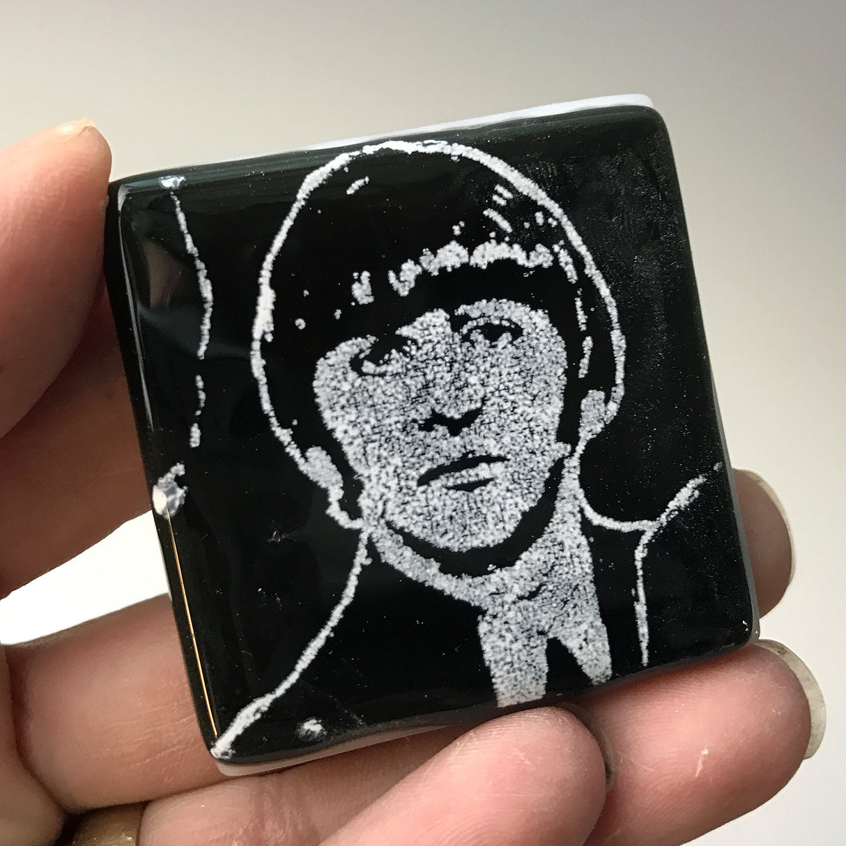 Ringo Starr Fused Glass 1.75" Magnet