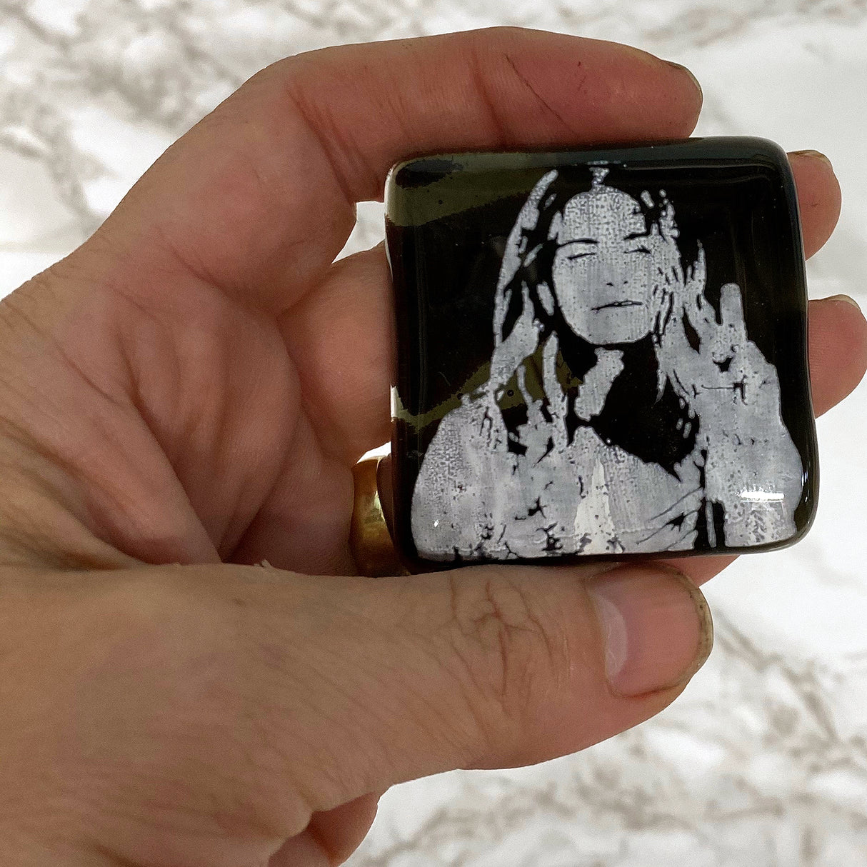 Schitt's Creek Actor Annie Murphy Fused Glass 1.75" Magnet