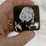 Schitt's Creek Actor Catherine O'Hara Fused Glass 1.75" Magnet