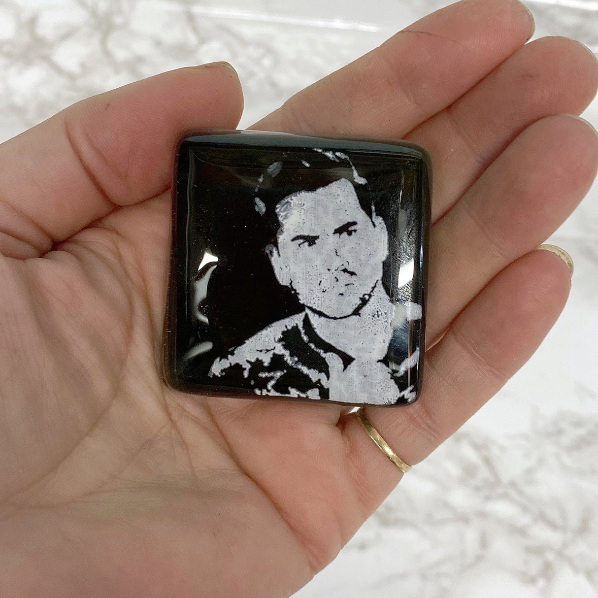Schitt's Creek Actor Daniel Levy Fused Glass 1.75" Magnet