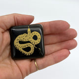 Mystical Snake Fused Glass 1.75" Magnet