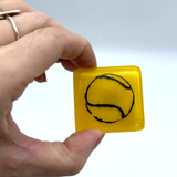 Tennis Fused Glass 1.75" Magnet