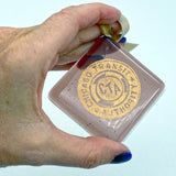 Chicago CTA Token Fused Glass 2.25" Ornament