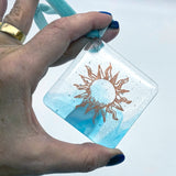 Sun 2.25" Fused Glass Ornament