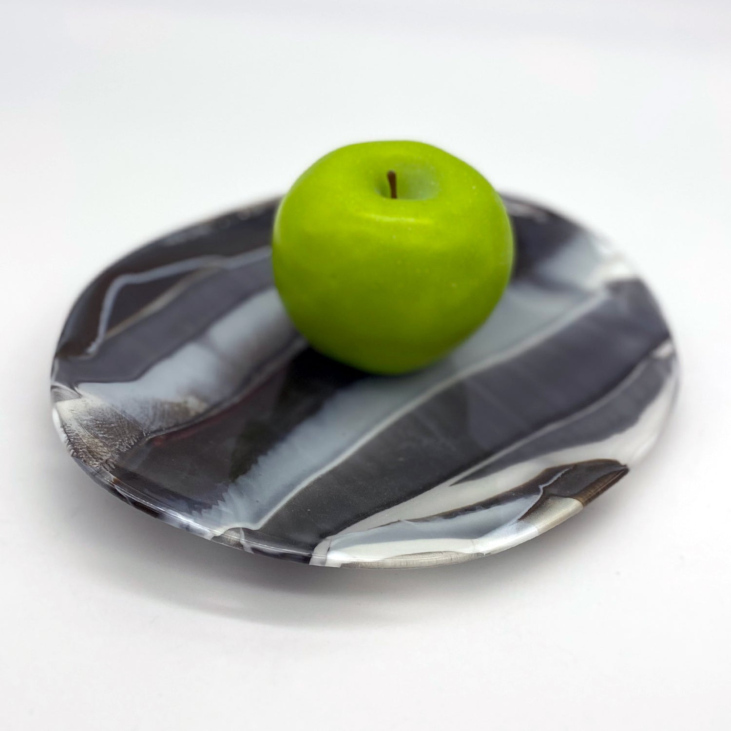 Serving Plate - One of a Kind, Black-White Stripe