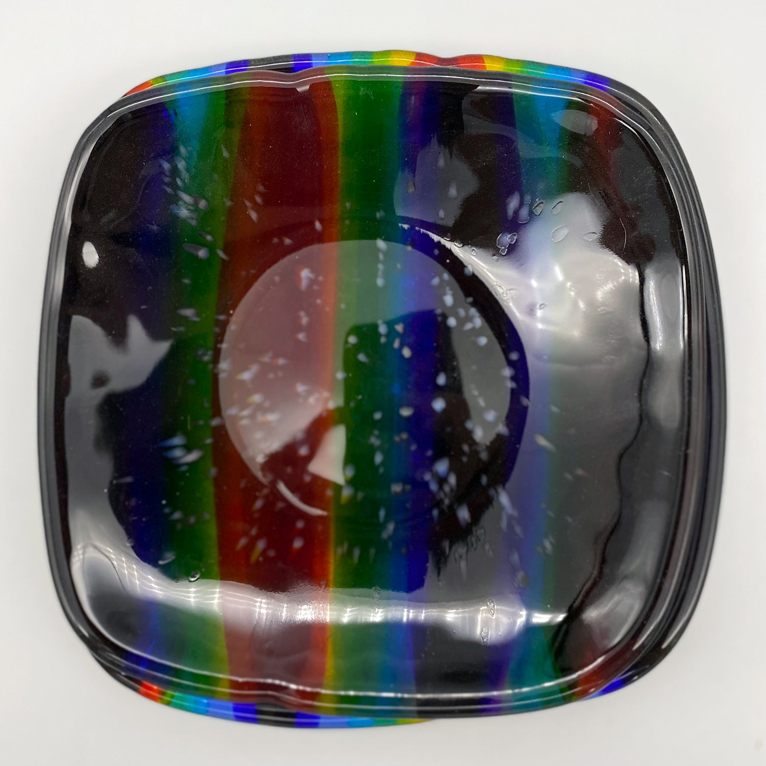 Serving Plates - One of a Kind, Deep Rainbow, 2 available