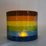 Clouds Rainbow Fused Glass Bridge - Large