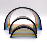Clouds Rainbow Fused Glass Bridge - Medium