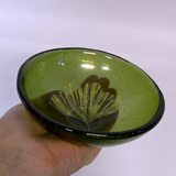 Gingko Leaves Fused Glass 5" Small Bowl