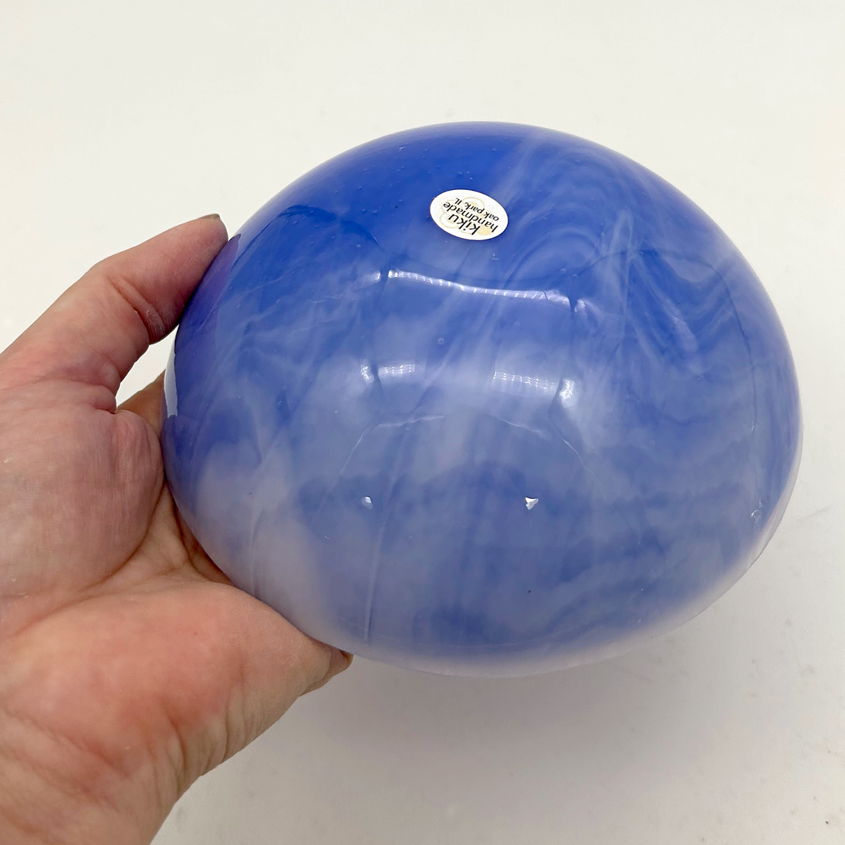Mano Loteria Fused Glass 5" Small Bowl