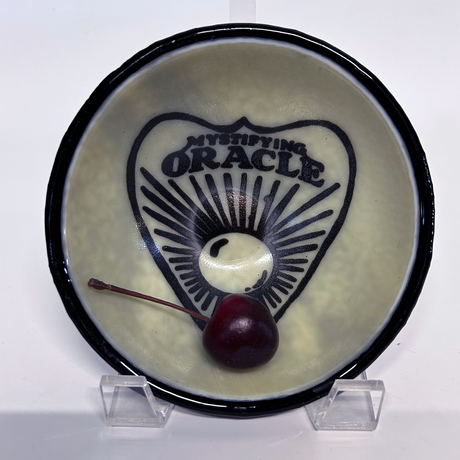Ouija Planchette Fused Glass 5" Small Bowl