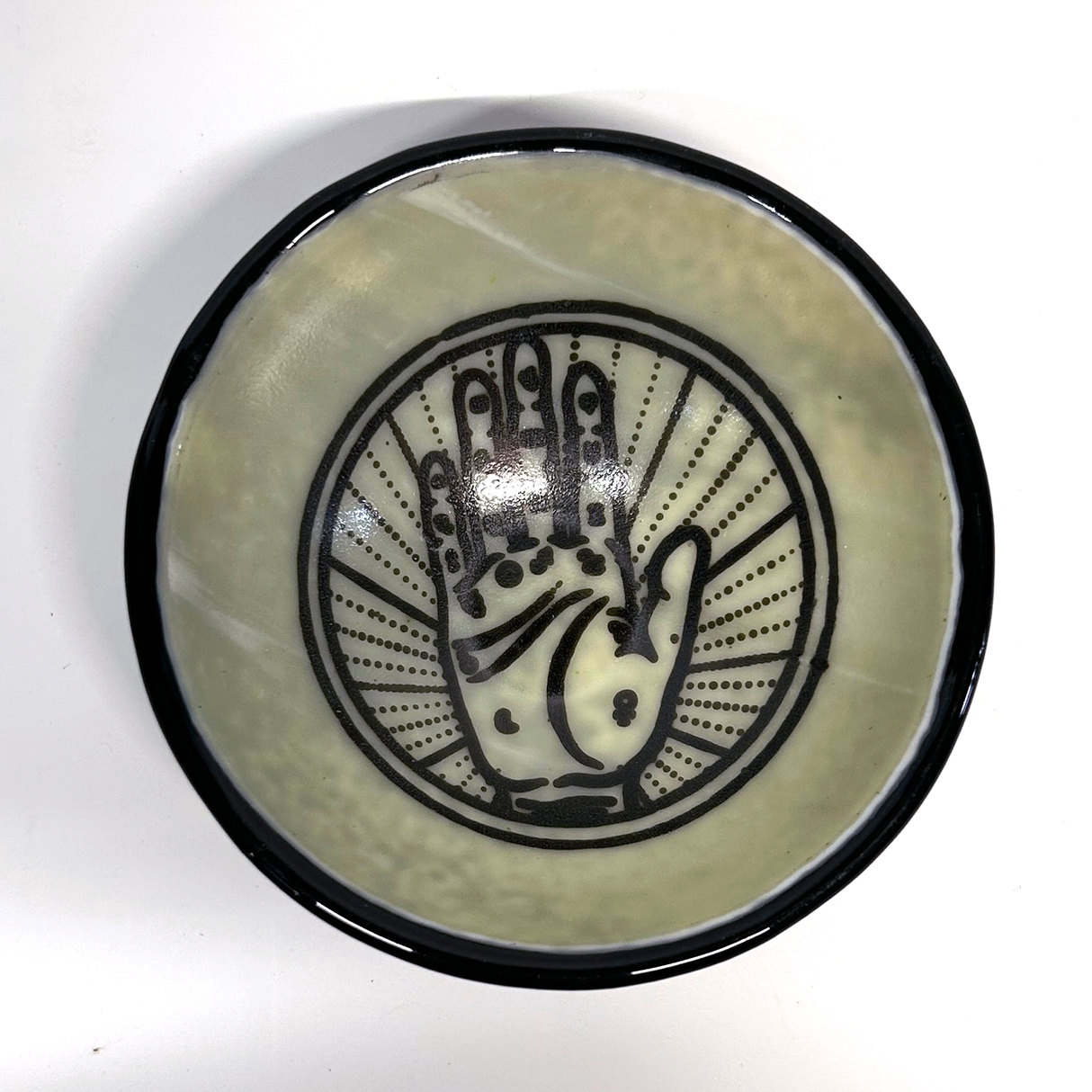 Palmistry Fused Glass 5" Small Bowl