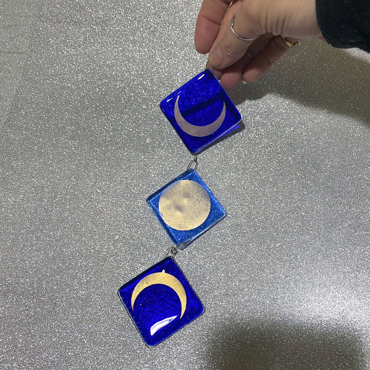 3 Moon Phases Sun Catcher