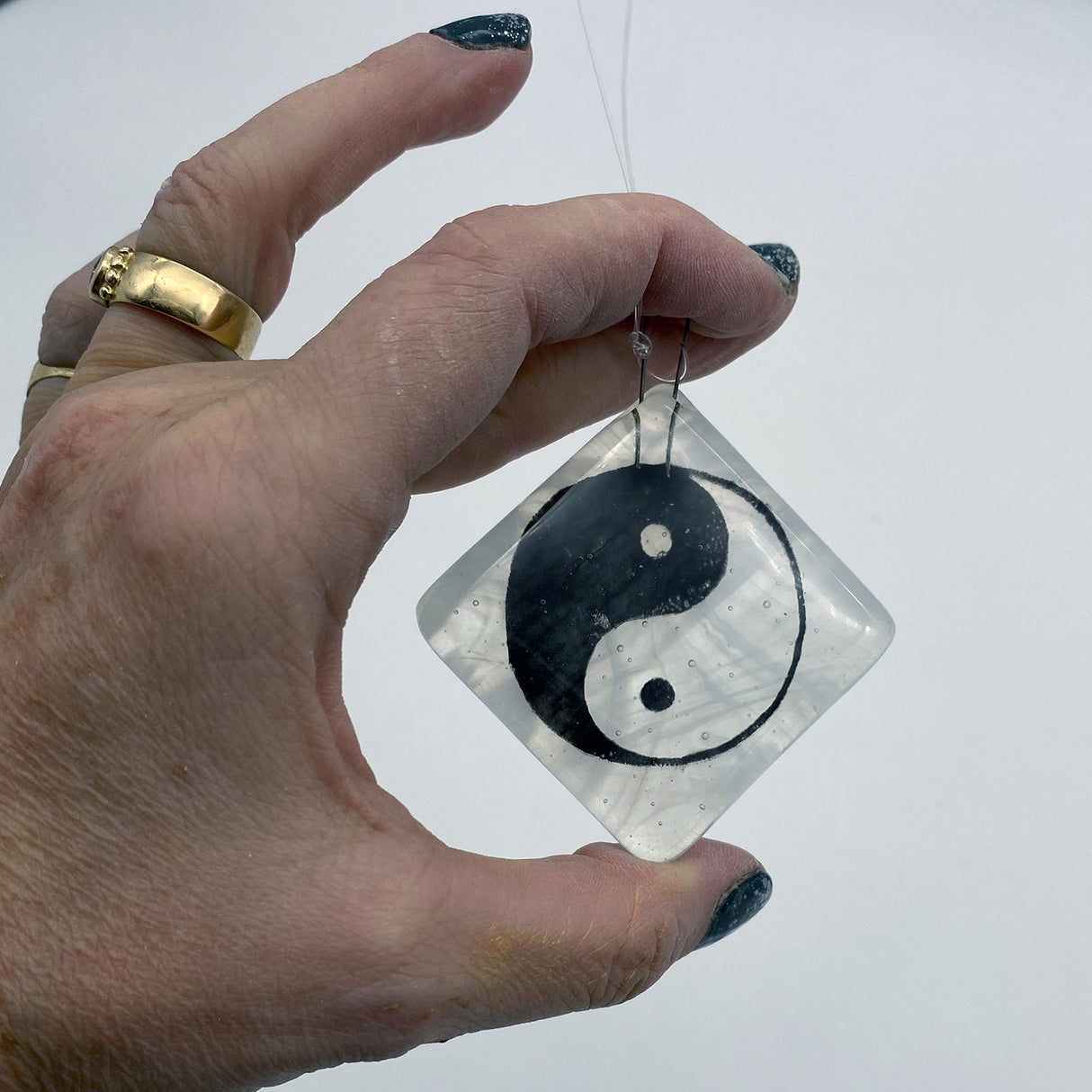 Yin Yang Single Sun Catcher