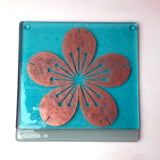 Sakura Fused Glass 6" Trivet